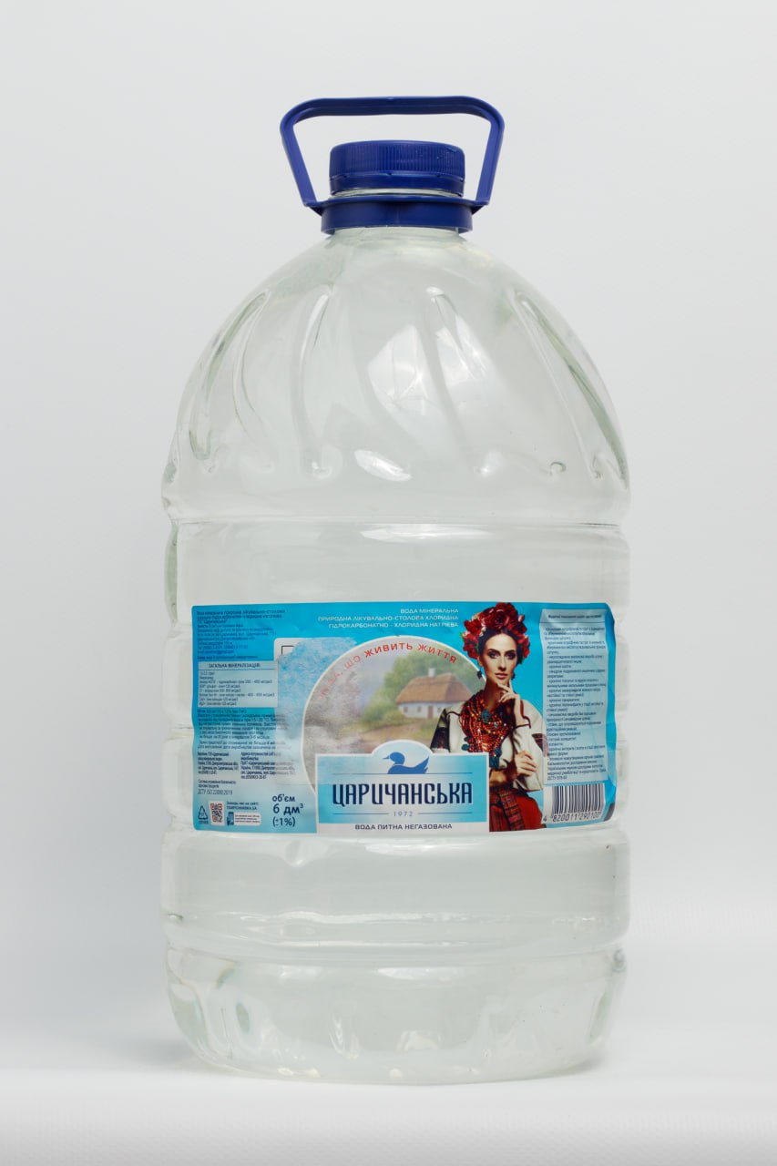 Вода мінеральна Царичанська 6,0л негазована